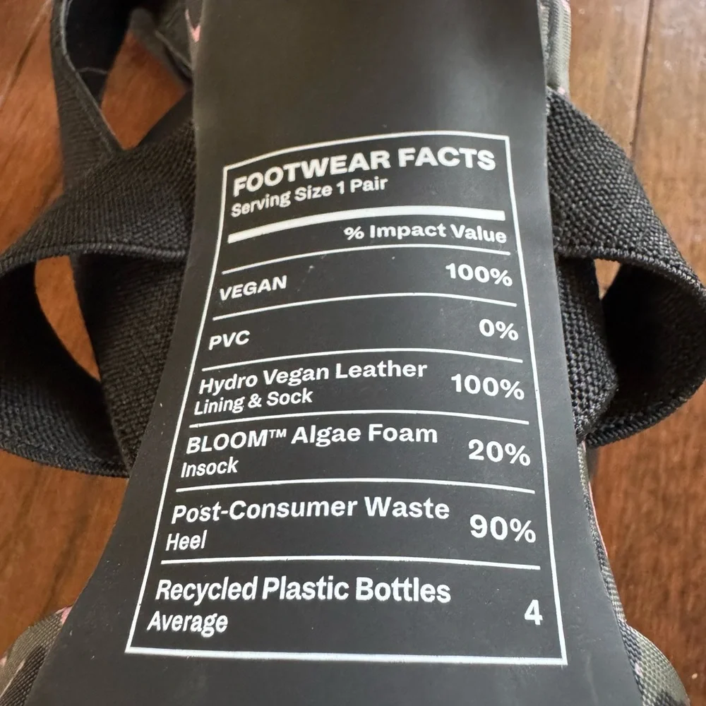 Call it Spring- sustainably vegan heels. Good looking & Earth friendly Size 9